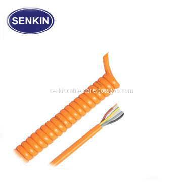 Oil Resistance TPU PU Spiral Extension Cable